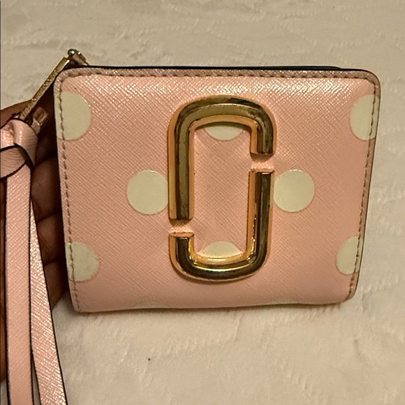 Marc Jacobs Handbags - Pink Polka Dot Wristlet Wallet